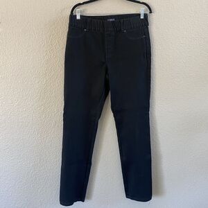 NYDJ Not Your Daughters Jeans M Womens 10 Black Pull On High Rise Skinny